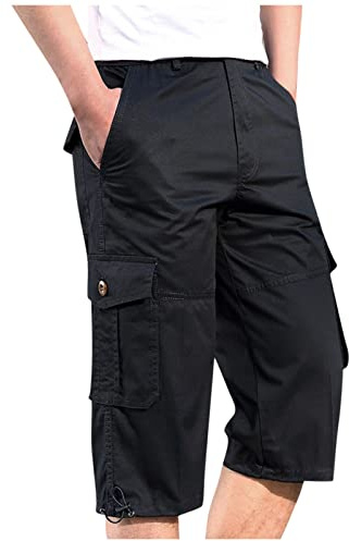 Générique Short De Travail Pantacourt été Cargo Homme Caleçon Pantalon Lin Jogging Sportswear Jean Musculation Cuissard Velo