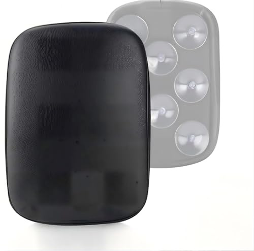 Almohadilla para Asiento de Motocicleta, Cojín Trasero Universal con 8 Ventosas y Cuero Sintético para Pasajeros, Accesorio de Moto para Viajes Cómodos y Confortables