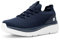FitVille Slip On Sneakers Herren Walkingschuhe Extra Weit Sportschuhe Leichte Laufschuhe Atmungsaktive Jogging Fitness Outdoor Gym Schlüpfen Schuhe,Navy blau,43 EU,X-Weit