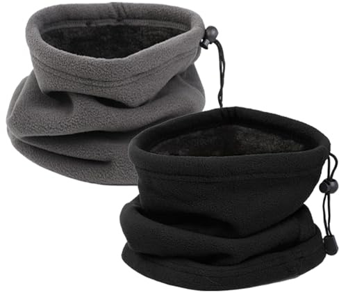 JSTHHTT Scaldacollo In Pile Scaldacollo Termico Sciarpa a Cerchio Lavorata a Maglia Invernale Unisex Spessa, Fodera Spesso Invernale, Cappello Scaldacollo Moto per Sport