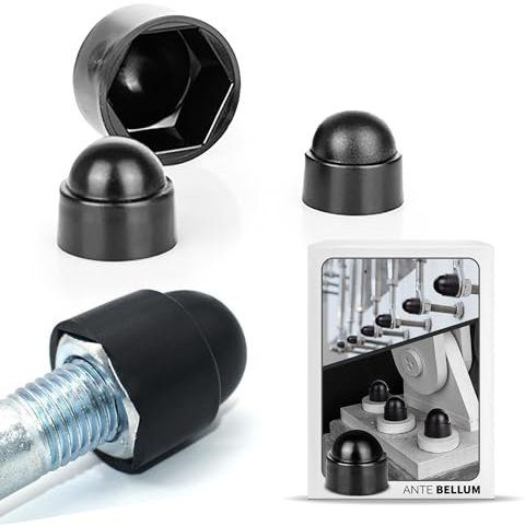 Ante Bellum Abdeckkappen für Schrauben & Muttern - 10 Stück Robuste M5 Muttern- und Möbelschrauben- und Schraubenabdeckung - Schutz vor Rost, Sicheres Arbeiten, Professionelles Erscheinungsbild