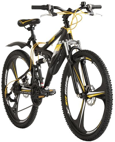 WYLD Mountainbike Fully 26'' Bliss schwarz-gelb 21 Gänge RH 47 cm Magnesium-Laufräder
