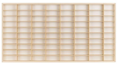 ArtTwist Vitrine pour Collection avec 80 Compartiments | Armoire Vitrine Murale 78,5cm x 40cm x 4cm pour Hot Wheels ou Matchbox | Etagere Figurine (Étagère sans Motif)