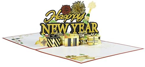 Carte De Bonne Année, Carte De Vœux De Nouvel An 3D, Cartes De Vœux Pop-up 3D Des Fêtes, Fournitures De Vœux Avec De Superbes Images De Pour Souvenirs, Décoration De Vacances, Célébrati