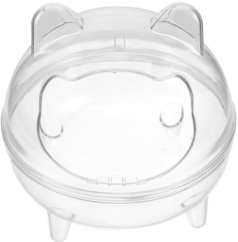 ibasenice Box per Criceti Trasparente Multifunzione per e Toilette per Criceti Gerbilli Cincillà e Roditori Facile da Osservare e Decorare