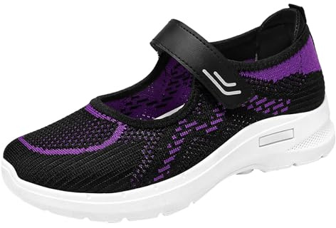Générique Basket Femme sans Lacets Confortable, Basket Femme Marche Orthopédique, Chaussure Slip on Tendance, Chaussure Sport Respirantes, Sneaker De Marche À Plateforme, Sneaker Quotidien Polyvalent