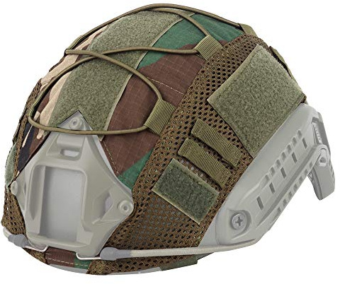 Huenco Copertura per casco tattico a rete per casco Ops-Core Fast PJ (casco non incluso)