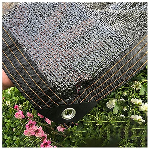 ZHANGQINGXIU Shading Net,Shade Mesh Tarps Shade Mesh Net Cloth Sunscreen Shade Sail Polyethylene Perforated for Flowers Patio Balcony, 42 Sizes (Color : Black, Size : 5x8m)