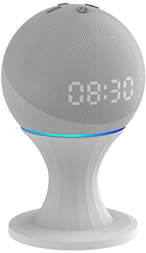 Aokicase Für Amazon Echo dot 4 / Echo dot 5 Halter Desktop Ständer Halterung Zubehör,Keine Schrauben notwendig Lautsprecher Zubehör Rack(Amazon Echo dot 4 / Echo dot 5,Weiß) JZT01