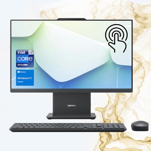 Lenovo IdeaCentre I Gen 9 All-in-One, 27 FHD 100Hz Touchscreen, Intel Core i7-13620H, 32GB DDR5 RAM, 1TB PCIe SSD, Wireless KB & Mouse, HDMI, RJ-45, Wi-Fi 6, Webcam, Win 11 Home, Grey