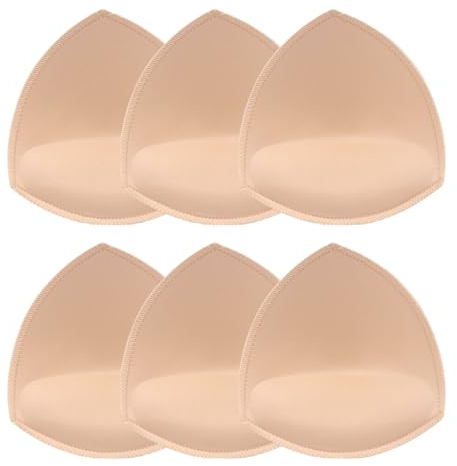 Mezrkuwr 3 Paare BH Einlagen Bra Pads BH-Pads Bikini Einlagen BH-Polsterung Push Up Wasserfest Unterwäsche Einsätze Sport BH Pads Herausnehmbaren für A/B Cups
