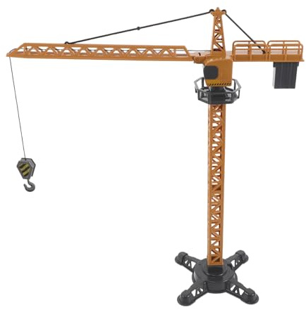 jojofuny Simulated Tower Crane Toy Construction Vehicle for Boys and Girls Engineering Crane Truck Realistic Boy Girl Playset