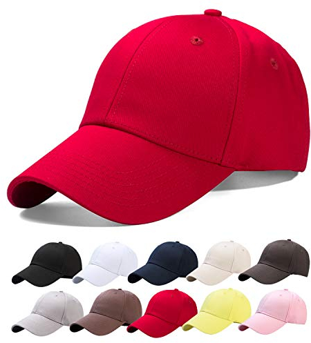 OCTERING Baseball Cap Unisex Baumwolle Baseball Mützen Reine Farbe Baseboard Baseballkappe