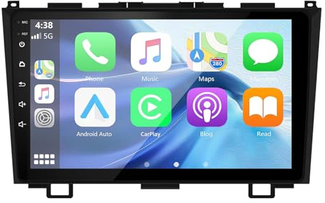 LEXXSON CarPlay Android Auto Android 13 Estéreo para automóvil para Honda CRV 2007-2011, Radio para Pantalla táctil de 9 Pulgadas Navegacion GPS WiFi Bluetooth Radio Enlace de Espejo