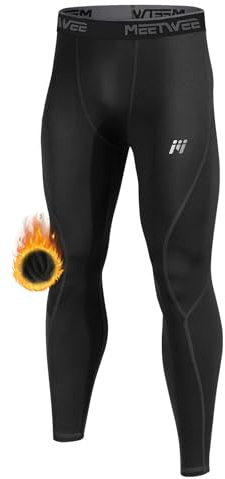 MEETWEE Calzoncillos térmicos para Hombre, Ropa Interior térmica Larga, Pantalones de Invierno, Leggings, Ropa Interior Funcional, Ropa Interior de esquí