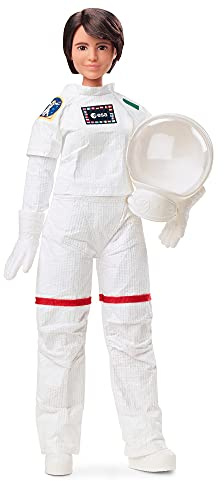 Barbie Signature Samantha Cristoforetti, première Femme Astronaute Italienne, poupée de Collection en Combinaison Spatiale, Jouet Collector, GTJ81