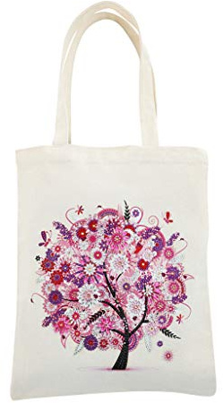JGA JOGGING ARM 5D Art Craft Diamond Painting Shopping Canvas Tote Bag Foldable Hand Bags Accessories Tray Organizer for Adult Women Handwork