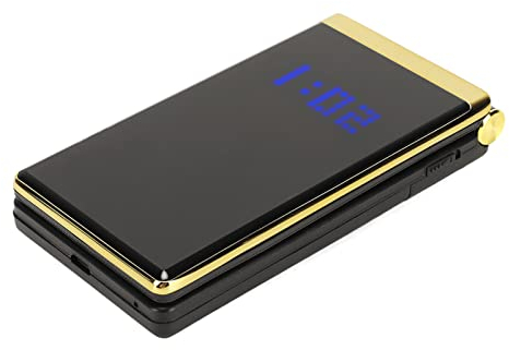 Teléfono Plegable para Personas Mayores, Teléfono Móvil con Botón Grande 2G con Pantalla de 2,8 Pulgadas, Manos Libres, Función SOS, Fuente Grande, Linterna LED Integrada Y Altavoces, Ranura para SIM