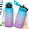 Grsta Trinkflasche, 500ml Trinkflasche Kinder, Trinkflasche mit Strohhalm, Auslaufsicher, Trinkflasche für Kohlensäurehaltige Getränke, Leicht zu Reinigen, Wasserflasche für Schule, Fahrrad, Gym