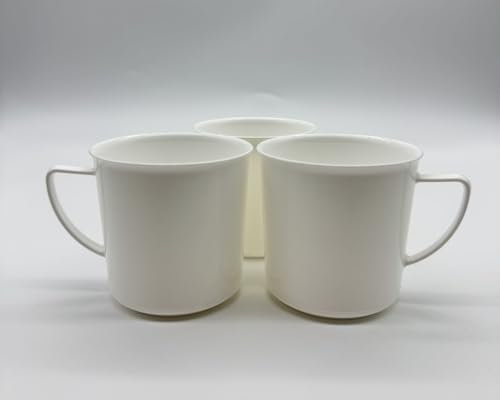 Kimmel Lot de 3 tasses de 330 ml en plastique blanc