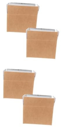 SOLUSTRE 2 Sätze Isolierbox Aus Aluminiumfolie Große Kisten Wärmedämmhülse Isolierbehälter Kleine Kartons Für Den Versand Isolierte Lebensmittelversandboxen Khaki Papier 2 Stück * 2
