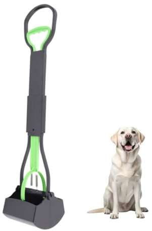 Ceasyde Pet Pooper Scooper for Small to Large Dogs, 28 Inch Long Handle Foldable Dog Poop Scoop Suitable for Yard of Different Surfaces Dog Poop Waste Pick Up Rake