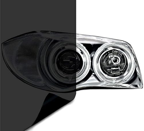 WEDSLK Película de Luz para Automóvil para VW T-Roc SUV/R-Line (A11), Película de Vinilo Tintado, Lámina Tintada para Faros, Tinte de Lámpara Antiniebla,C/30 * 1000