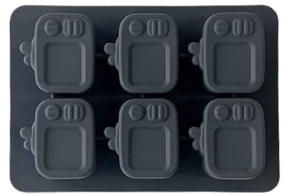 Moldes de Hielo de Silicona - Molde De Silicona Congelador Forma TV,6 Cavidades Antifugas Para Bebidas Cóctel De Champán Whisky Zumo