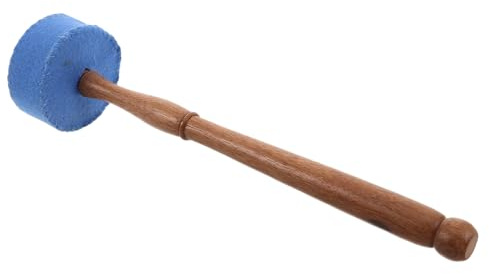 ibasenice Mazo para Cuenco Tibetano de Madera para Cuenco Sonoro Mango de Fieltro para Meditación Percusión y Reuniones Espirituales