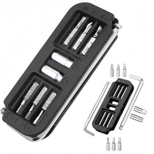 Multifunction Bicycle Tool Set, 10-in-1 Gifts for Men, Stocking Fillers Gadgets for Christmas, Multitool for Camping Hiking Cycling