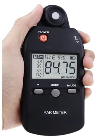 Light Meter, Light Meter PAR Lux PPFD Sensor Full User Friendly Record Function Indoor Outdoor Plant,Home & Office