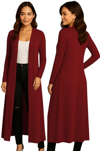 Re Tech UK damer maxi lång längd pojkvän cardigan krage topp lång hel ärm flytande dammjacka kappa blazer