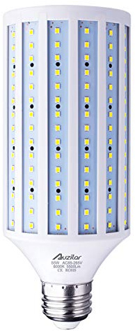 55 W LED maj (E39 stor Mogul-bas) 5 500 lm 6 000 K kallt vitt dagsljus, för metallhalogenid HID HPS ersättning garage parkeringsplats hög bukt lager gatulampa belysning