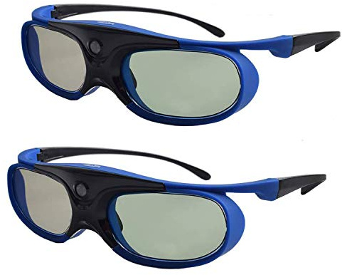 Active Shutter 3D Glasses Active 3D Glasses 3D TV Projectors 3D Movies Games Active RF 3D Glasses for Sony Epson Toshiba Sharp's RF 3D TV Projector Compatible with TDG-BT500A, SSG-5100GB