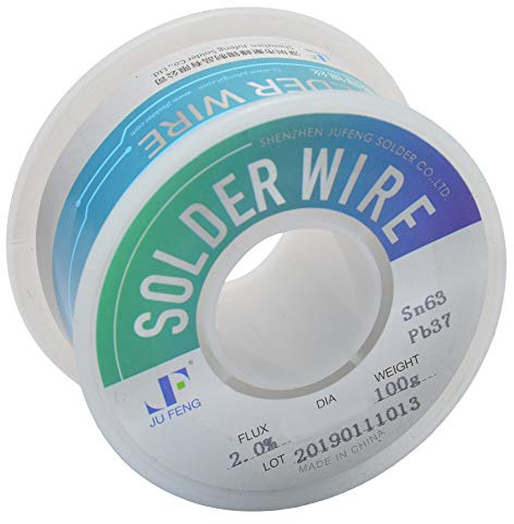 JacobsParts 63/37 Tin Lead Rosin Core Flux 0.5mm Diameter Electronics Soldering Solder Wire 100g