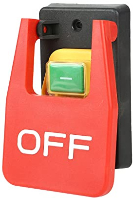 Rote Abdeckung Not Druck Knopf Schalter 15A 250V Unterspannungs Schutz Elektromagnetischer Start Schalter, Schalter Not-Halt-Schalter (KJD17B F16-3)