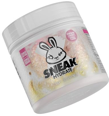 SNEAK Hydrate | Raspberry Lemonade | Coconut Water with Electrolytes, Zero Caffeine, Zero Sugar, Natural Flavours & Colours, Ashwagandha KSM-66 | 30 Servings