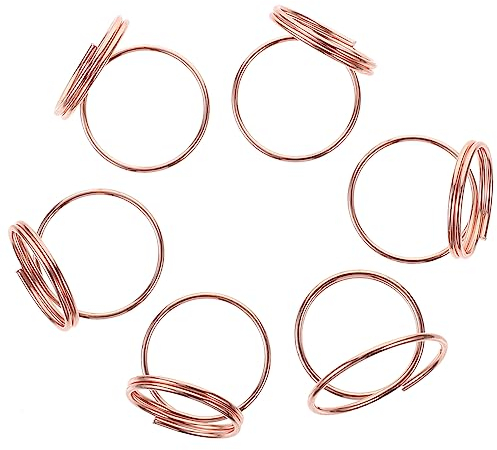 ABOOFAN 6St fotohalter edelstahl Bilder Kartenhalter Platzkarten Ornament Hochzeitsdekorationen Papier-Speisekarte Tischdekorationen Ring Halterung Clip schmücken Nachrichtenordner Metall