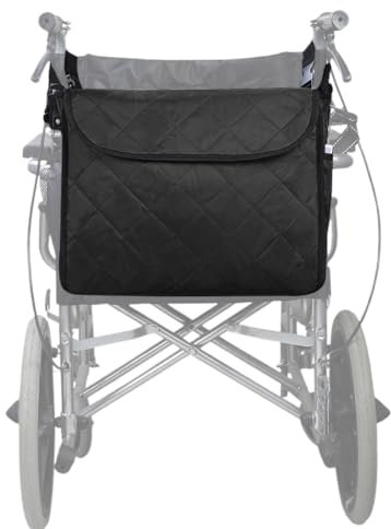 Penbinmall Rollstuhl tasche,rollstuhltasche,rollator zubehör to Hang on Back,tasche für rollator die meisten elektrischen, manuellen Rollstühle,rollstuhl zubehör für Handicap, Senioren
