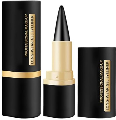 Quick-Dry Matte Eyeliner Pen, Black Gel Eyeliner Pencil, Eyeliners Stick, Crema de delineador de ojos resistente al agua (Black)