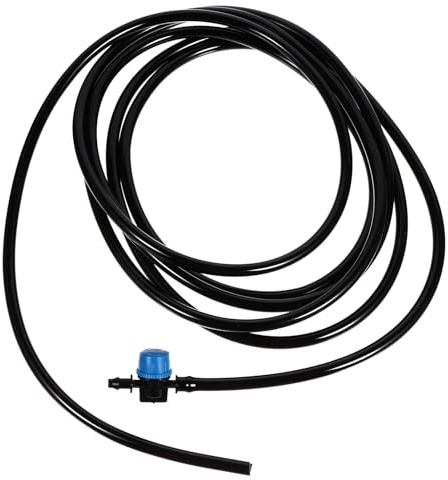 NOLITOY Kit De Conectores De Mangueras para Acuario Ajustable con Válvulas Micro para Control De Agua, Tubo De Silicona Negra 3 Metros, Diámetro 4 Mm, para Peceras y Jardinería