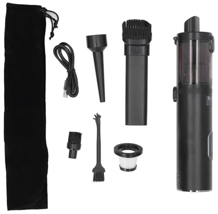 ZLXCAOB -Handstaubsauger, 15000 Pa, wiederaufladbarer Staubsauger mit LED-Display-Licht für die Auto-Haushaltsreinigung