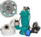 Fäkalienpumpe Tauchpumpe Schmutzwasserpumpe 1500W - 24000l/h Schneidmesser (mit 20m C-Schlauch)
