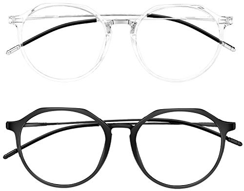 HBselect Blaulichtfilter Brille Blue Light Blocking Glasses Fensterglas für Computer Fernseher Arbeit Gaming Blaufilter Bildschirmbrille Herren Damen Unisex