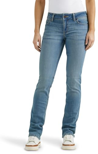 Wrangler Western Mid Rise Stretch Straight Leg Jean, Brianna, 5 Long