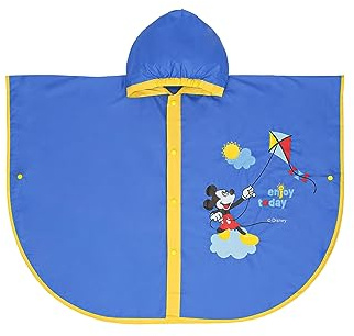 Ellepi Mantella pioggia minnie topolino bambino bambina impermeabile anni poncho antipioggia mantellina bimba bambini giacca bimbo kway regalo compleanno abbigliamento (Topolino, 2-3 anni)
