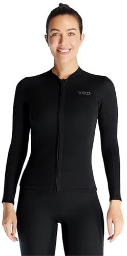 LEIDIMUS Women1,XXL,Top Muta 1.5MM Uomo Donna, Giacca da Sub in Neoprene Ultra Elastico e Caldo a Maniche Lunghe per Snorkeling, Surf, Kayak, Canoa