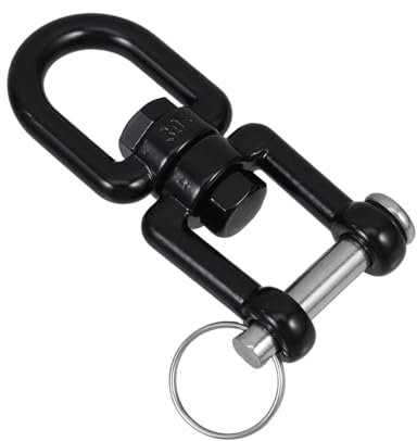 MINAOLULUS Ganci Girevoli Per Altalena in Acciaio Resistente Per Impieghi Gravosi, Connettore Rotante Per Altalene e Sedie Amaca, Supporto Multifunzionale Per Yoga Aereo e Uso Esterno