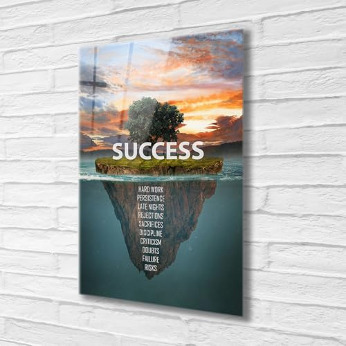 AREDE Väggbild, direkttryck på akrylglas (plexiglas) – 40 x 60 cm – motivationsbilder – högkvalitativt konsttryck med lysande färger – väggdekoration för vardagsrum, sovrum, kontor – utan ram