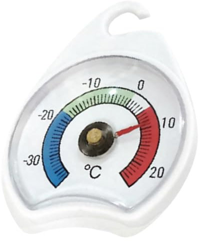 PartyKindom Termometro da Frigorifero e Congelatore Portatile con Indicatore Precisione per Cucina Supermercati e Conservazione Alimenti Misurazioni Affidabili per Condizioni